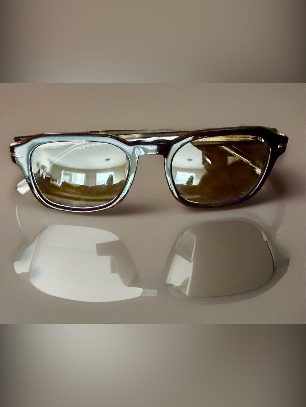NWT Hugo Boss BOSS 1627/S S05 Grey-Brown Square Sunglasses w/ Case & Cloth Mens